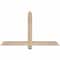 Ekena Millwork Eugene Smooth Timber Gable Bracket, Douglas Fir, 48"W x 28"H x 1 1/2"D x 3 1/2"F, 14/12 Pitch GBW048X28X0204EUG00SDF - alternate 1